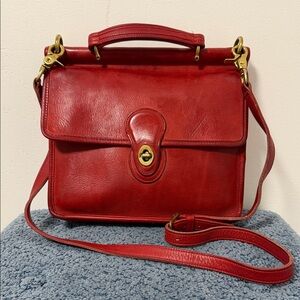 Vintage Coach Willis In Red!